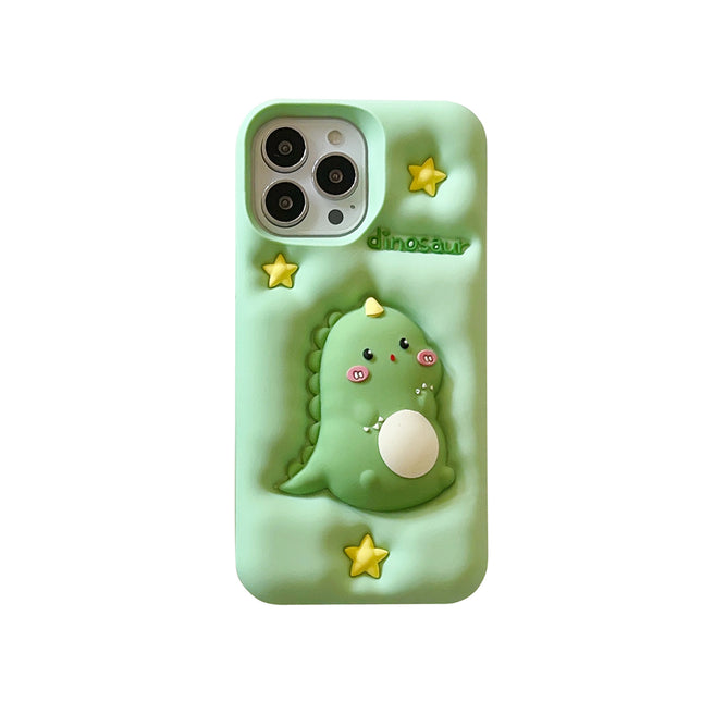 Applicable Decompression Cute Green Pressing Star Phone Case