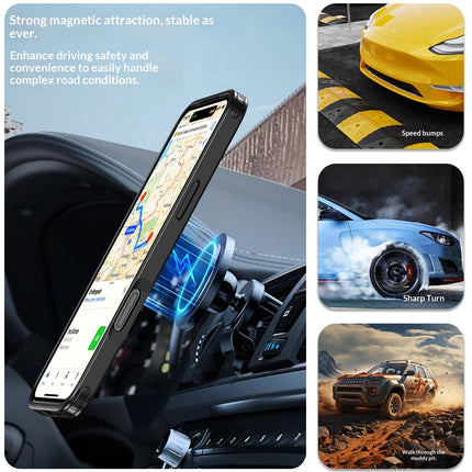 Degree Rotating Magnetic Phone Case With Damping Stand