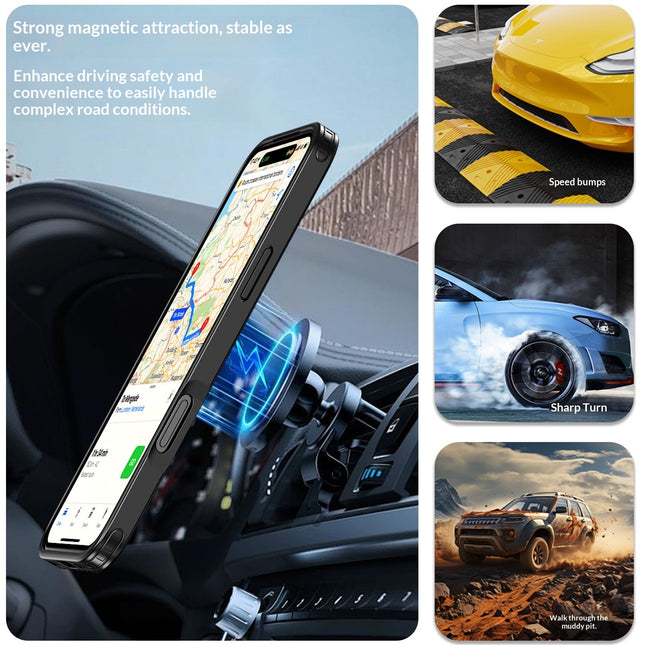 Degree Rotating Magnetic Phone Case With Damping Stand