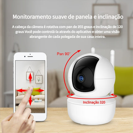 Yoosee 1080p WiFi Panoramic Lamp IP Camera White
