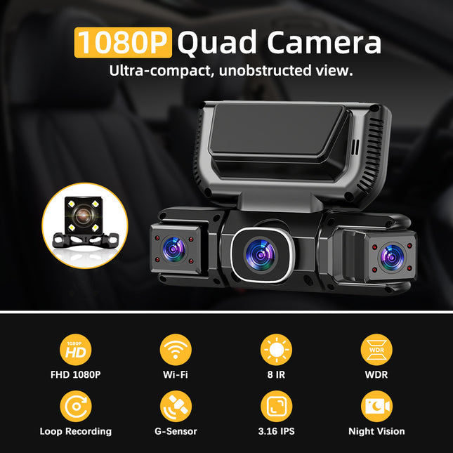 HD Dash Cam With Infrared Night Vision