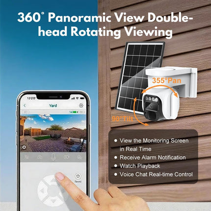 Cellular Security Camera Outdoor Wireless, No WiFi Needed Solar Powered 4G LTE C