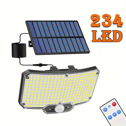 234 LED Solar Outdoor Light with Motion Sensor & Remote Control IP65
