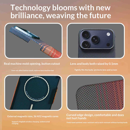 Kevlar Phone Case With Magnetic Attachment And