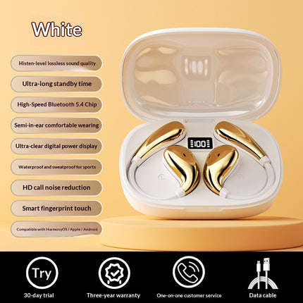 Noise-canceling Wireless High-fidelity Sports Bluetooth Earbuds With Long Batter