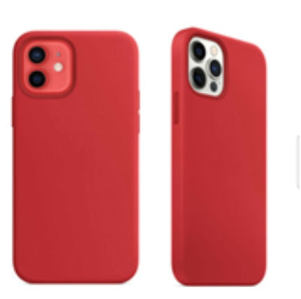 For Silicone Case 12 Liquid Rubber Cover--red
