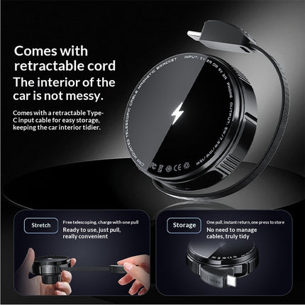 Magnetic Car Vent Mount Wireless Charging Phone Holder