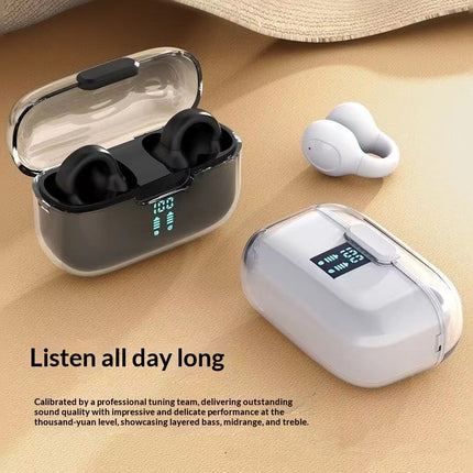 Ear-Clip Bone Conduction Soft Silicone Bluetooth Earphones