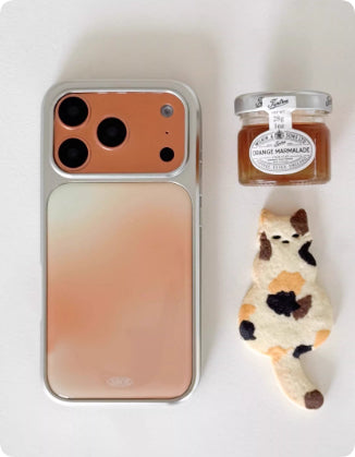 Bright Orange Minimalist Protective Case For Autumn And Winter