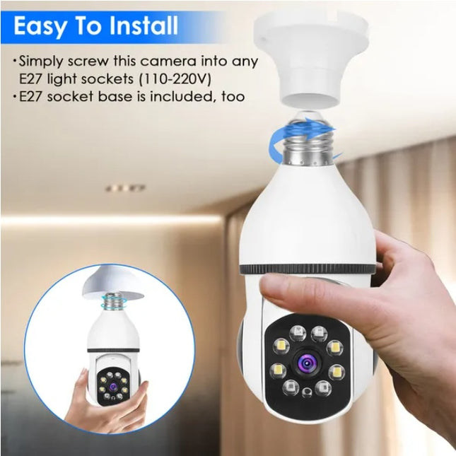 PTZ Security Monitoring Camera With Bidirectional Audio Full-color Night Vision Floodlight