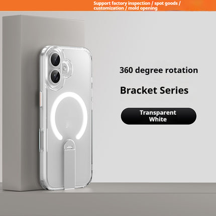 Magnetic Phone Case With A Straight Rotating Stand For Drop Protection