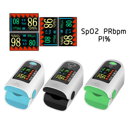 X1805P Fingertip Pulse Oximeter Digital Black - Oxygen & Heart Rate Monitor