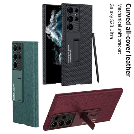 Creative All-In-One Precision Hole Anti-Drop Leather Phone
