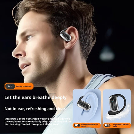 In-Ear Noise-Canceling Sports Ear-Hook Bluetooth Earphones