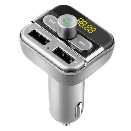 Car FM Transmitter 3.4A Dual USB Bluetooth Hands-Free MP3 Player