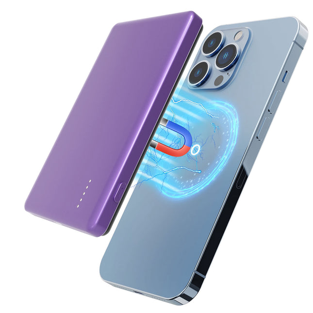 In 1 5000mAh 8Mm Slim Magsafe Wireless Power Bank PD20W