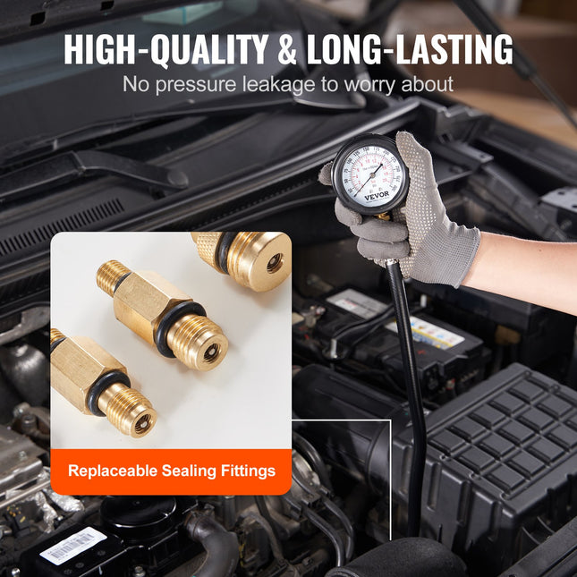 Compression Tester Adapter Kit, 9 Pcs Automotive Engine