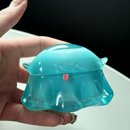 Cute Blue Transparent Earphone Case For Little Ghosts