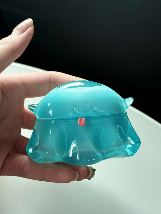 Cute Blue Transparent Earphone Case For Little Ghosts