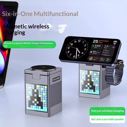 All-In-One Multi-Functional Magnetic Bluetooth Speaker Alarm