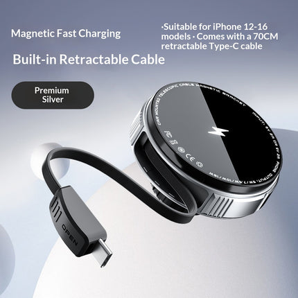 Magnetic Car Vent Mount Wireless Charging Phone Holder