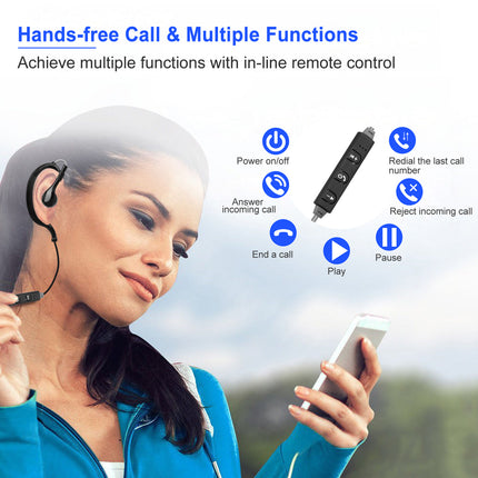 Wireless Headsets V4.1 Sport In-Ear Stereo Headphones Sweat-proof Neckband Earbuds With Mic Deep Bass HiFi Earphones For Running Hiking Travel