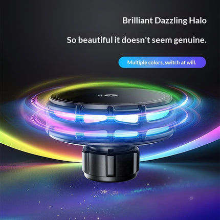 W Wireless Charging Magnetic Car Phone Mount With Mirror