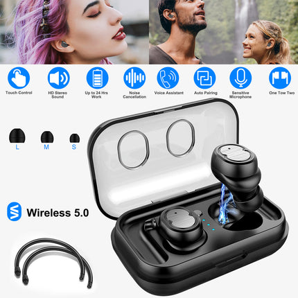 TWS Wireless 5.0 Earbuds Ipx4 Touch In-ear Stereo Earphone Noise Canceling Earpi