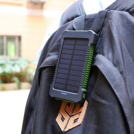 Outdoor 20000mah High-capacity Led-backlit Waterproof Solar-powered Portable Pow