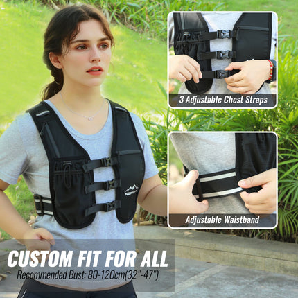 Nepfaivy Running Vest Women And Men Reflective Running Vest