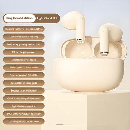 True Wireless Noise-canceling Bluetooth Earbuds With High Sound Quality And Ultr