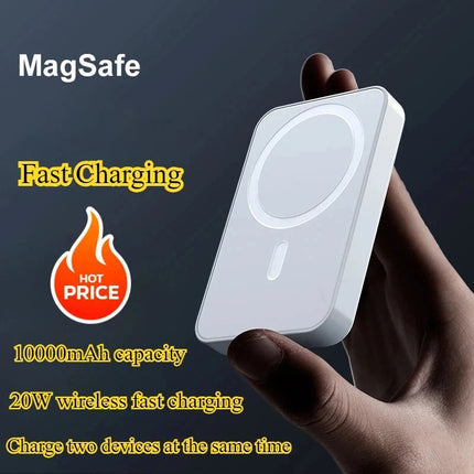 20w Power Bank Magnetic 10o00mah Portable Wireless Fast Charging Powerbank For M