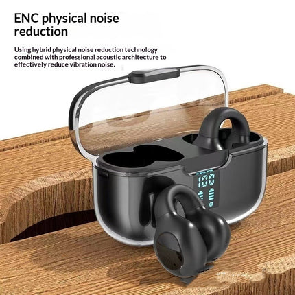 Ear-Clip Bone Conduction Soft Silicone Bluetooth Earphones