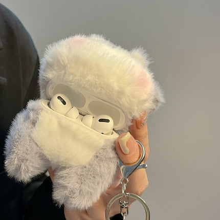 Cute Plush Little Puppy Earphone Case For Fall And Winter
