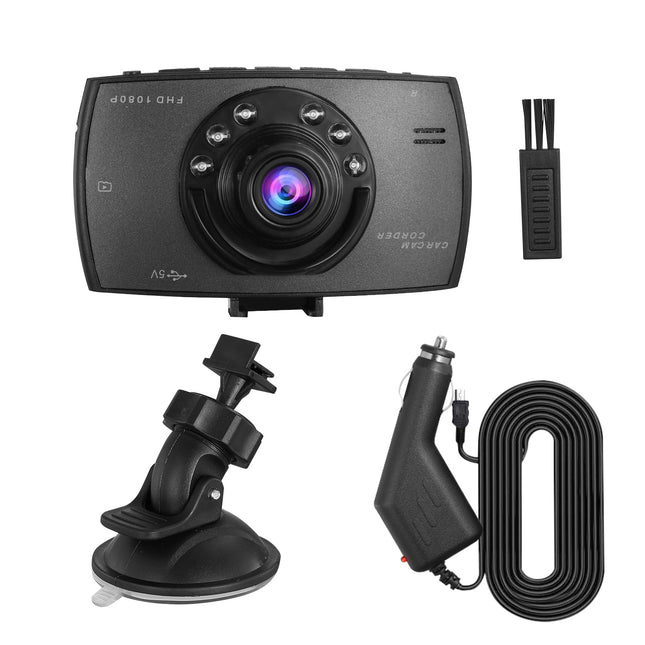 1080P Auto DVR Dashcam 90° Wide-Angle Loop Recording Night Vision
