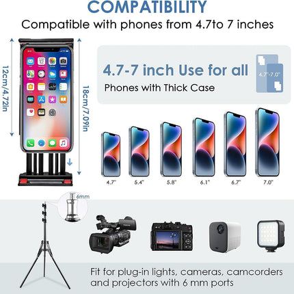 Cm Tall Flexible Phone Tripod With Gooseneck Heavy Duty