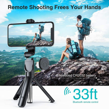 Bluetooth Selfie Tripod Telescopic Stick Remote Monopod