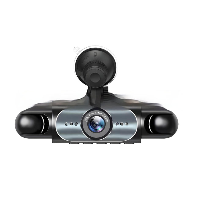 4-Lens Dash Cam HD with Rearview Camera - 360° Recording