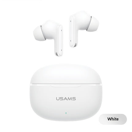 Wireless Bluetooth In-Ear Earbuds with Short Stem - Black/White
