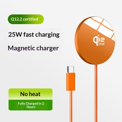 Qi22 25w Super-fast Charging Magnetic Wireless Charger For Iphones Ultra-thin Al