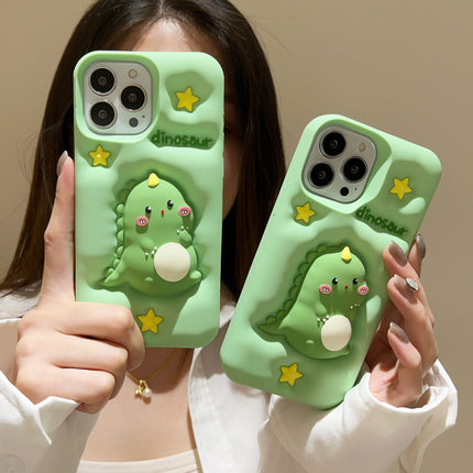 Applicable Decompression Cute Green Pressing Star Phone Case