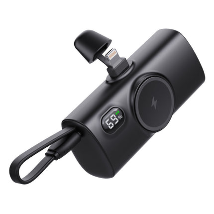 Wireless Magnetic Watch Power Bank With Built-in Cable