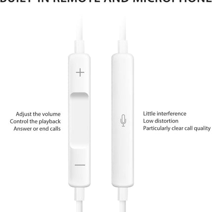 Lightning In-ear Headphones For Iphone14,13,12,11,7,8 Plus, Xs, With Lightning C