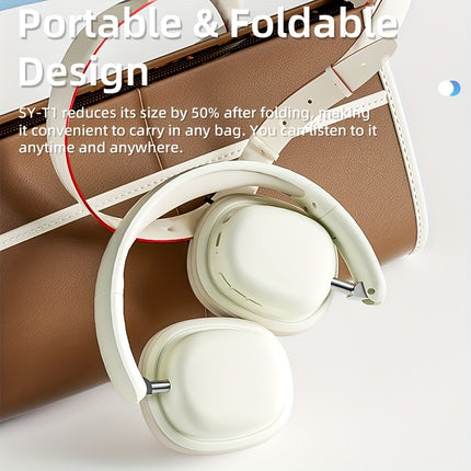 Over-Ear Bluetooth Headphones with Microphone 15h Battery Gaming Headset