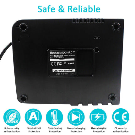 Fast Battery Charger Fit For Bl1830 Bl1840 Bl1850 7.2v-18v 3a LCD Display