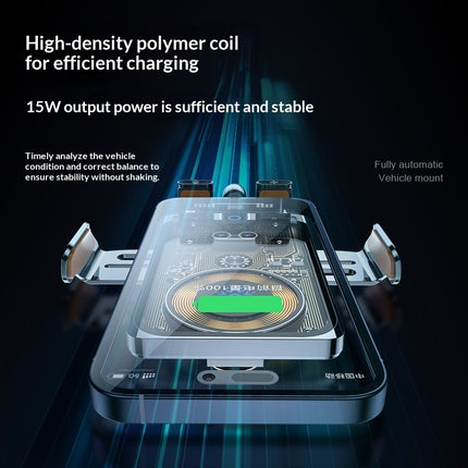 Transparent In-car Phone Holder With Smart Sensing And Wireless Charging