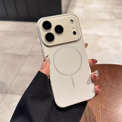 Horse-Year Leather-Grain Magnetic Phone Case