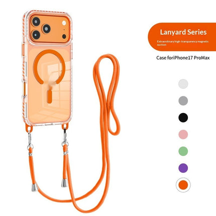 Pro Max Transparent Magnetic Case With A Crossbody Lanyard
