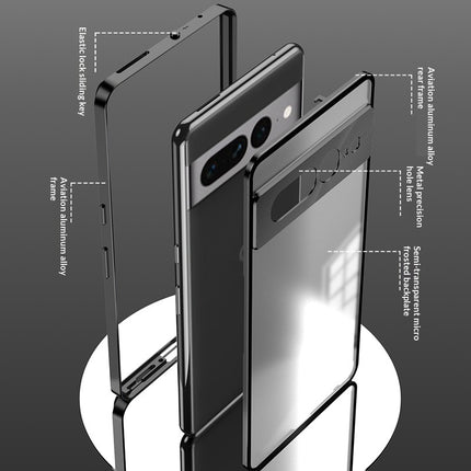 Metal Frame Protective Case for Google Pixel - Matte & Shock-Resistant