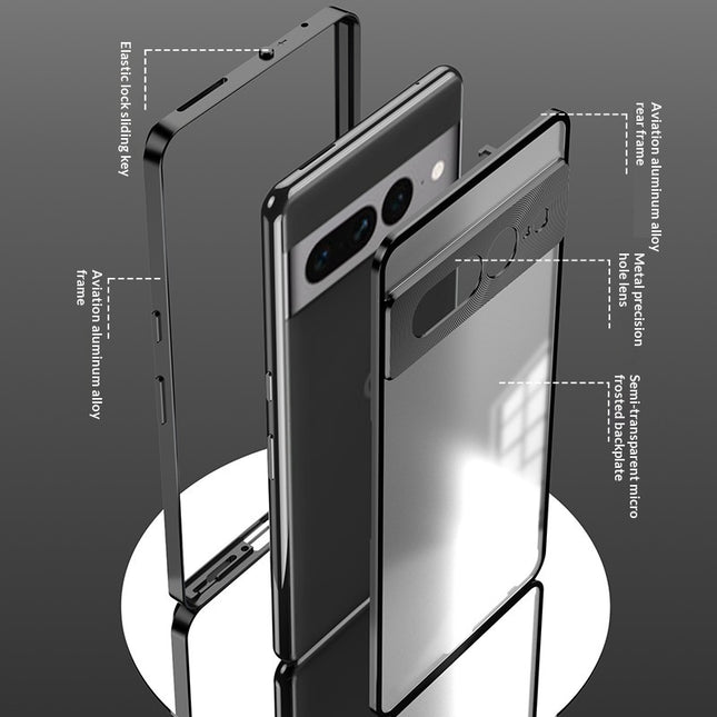 Metal Frame Protective Case for Google Pixel - Matte & Shock-Resistant